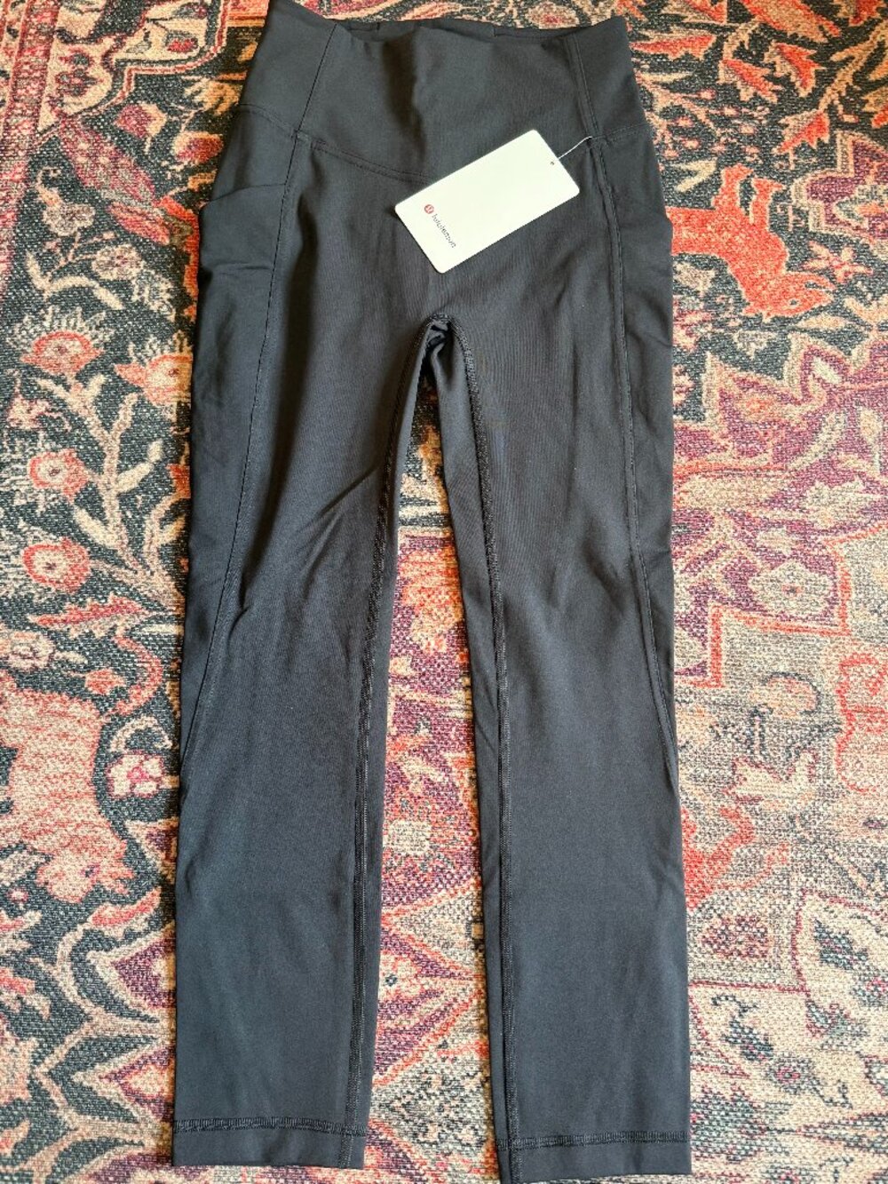 NWT Black Lululemon All The Right Places High-Rise Crop - Sz. 4